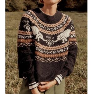 NWOT Free People Nellie Chunky Turtleneck Sweater Elephants Medium